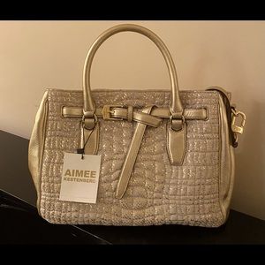 Aimee Kestenberg Gold Handbag (BRAND NEW)